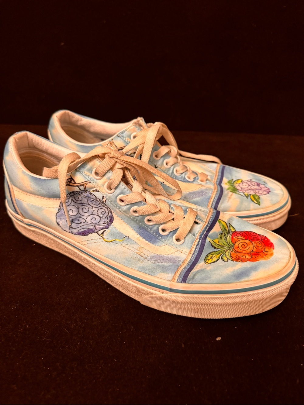 Vans x One Piece Old Skool "Devil Fruit" sz 10.5 womens 9 Mens - Picture 2 of 8
